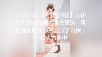 2023-10-27【赵探花】女仆装大奶女技师，全套服务，乳推埋头吃屌，搞舒服了再操，一顿大力输出