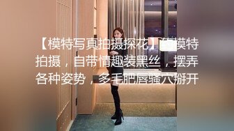 【模特写真拍摄探花】约模特拍摄，自带情趣装黑丝，摆弄各种姿势，多毛肥唇骚穴掰开