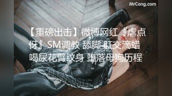 【重磅出击】微博网红『虐点伢』SM调教 舔脚 肛交滴蜡 喝尿花臂纹身 堕落母狗历程