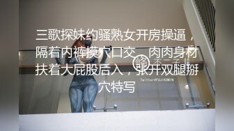 三歌探妹约骚熟女开房操逼，隔着内裤摸穴口交，肉肉身材扶着大屁股后入，张开双腿掰穴特写